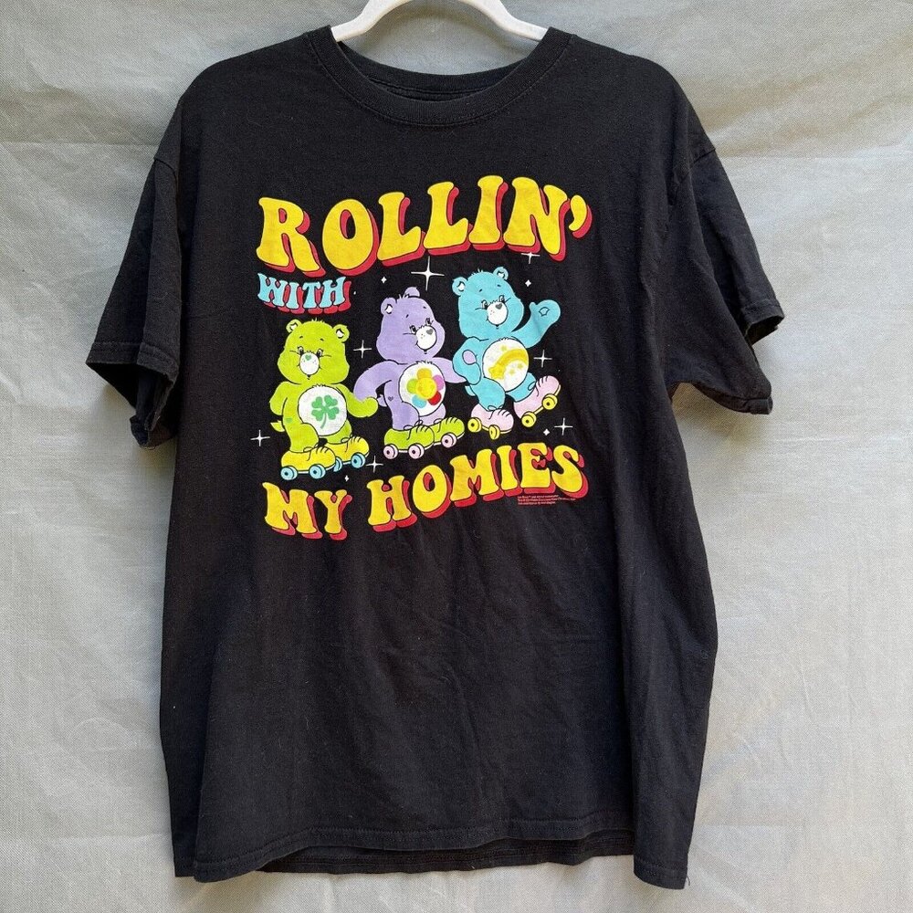 Care Bears Size Large Back Tee T Shirt Rollin' With my Homies